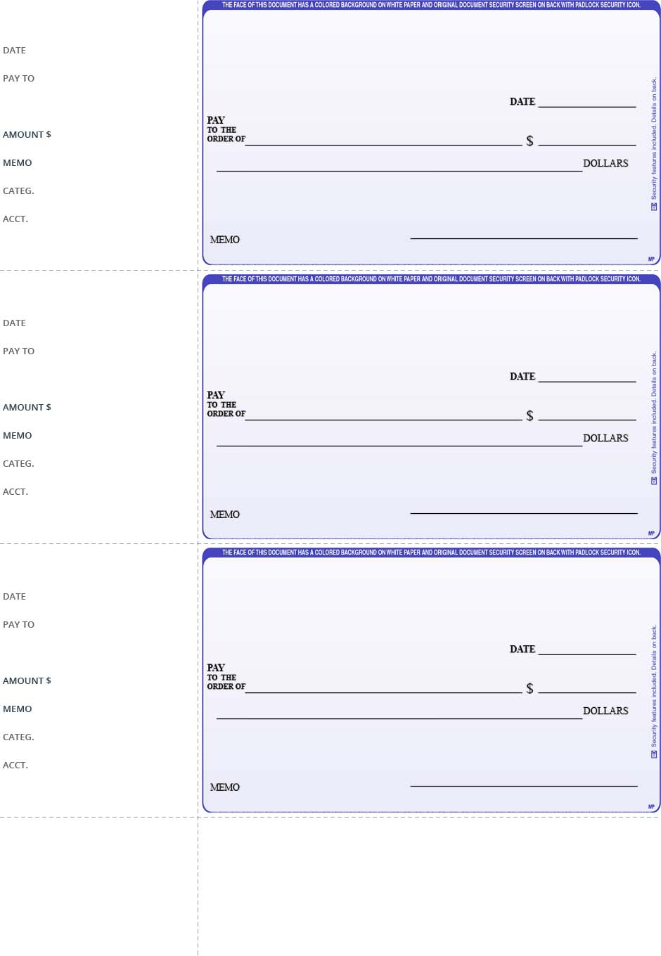 Personal checks for quickbooks-150 QuickBooks Chec