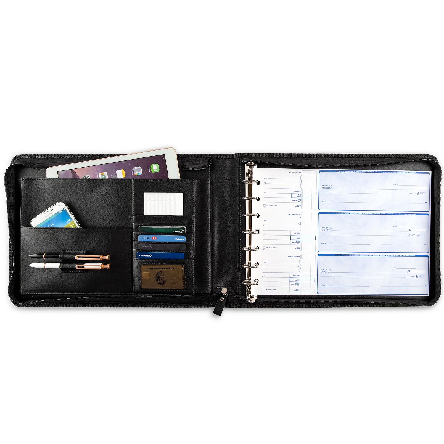 Executive Check Binder Portfolio